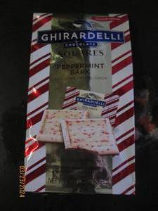 4.57 oz of ghirardelli chocolate squares peppermint bark best buy date of 32024