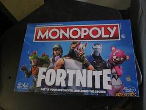 monopoly fortnite dosent look used...