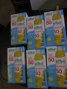 6 2 packs of alba botanica broad spectrum coconut sunscreen