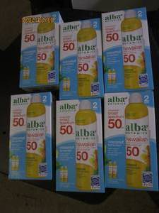 6 2 packs of alba botanica broad spectrum coconut sunscreen