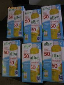 6 2 packs of alba botanica broad spectrum coconut sunscreen