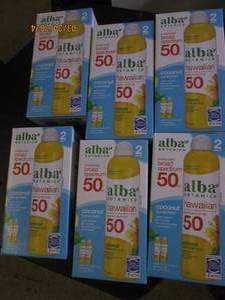 6 2 packs of alba botanica broad spectrum coconut sunscreen