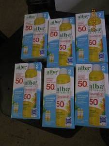 6 2 packs of alba botanica broad spectrum coconut sunscreen