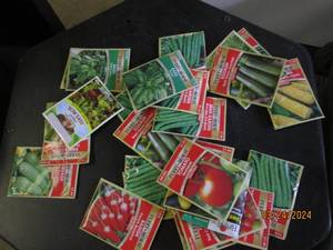 25 packages of vegetable seeds past date