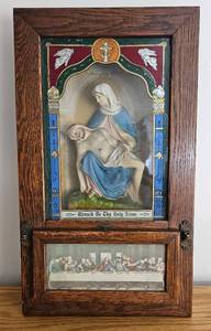 lot LLR13 image: Catholic Holy Name Altar and Sick Call Outfit with Last Rites Items