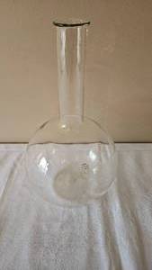 lot KIT31 image: PYREX 3000ml Glass Flat Bottom Boiling Flask