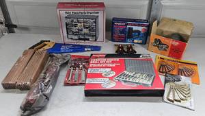 lot GAR11 image: Garage Assortment of New Tools and Organizer
