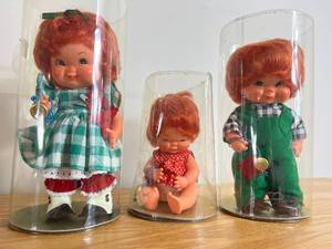 lot LBR218 image: Vintage Goebel Hummel Raggy Mufflin - Good Luck Ginger, Shabby OHare and Baby Girl