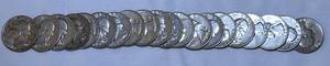 lot COIN06 image: 1964 90% Silver Quarters -20 Total - LOT ONE