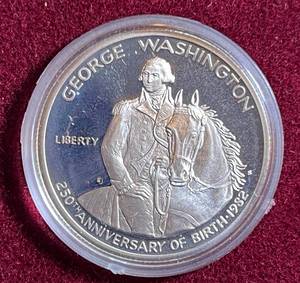 lot COIN34 image: George Washington Silver Half-Dollar 90% silver