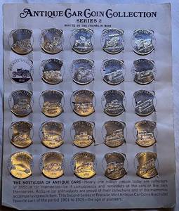 lot COIN35 image: Antique Car Coin Collection Series 2 - Franklin Mint