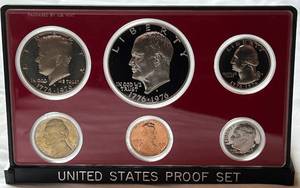 lot COIN57 image: 1975 United States Proof Set - 5 sets - 30 coins total