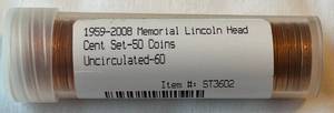 lot COIN80 image: 1959-2008 (Various Years) Memorial Lincoln Head Pennies - Denver and Philadelphia Mint