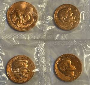 lot COIN91 image: Ronald Reagan Commemorative Inauguration(2), Robert Francis Kennedy Medal, American Red Cross People Helping People Coins -Sealed NEW
