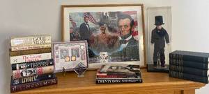 lot LLR09 image: Assortment of Abraham Lincoln Memorabilia and Books