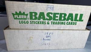 lot CARD24 image: 1987 Topps Baseball Boxed Set and 1988 Fleer Baseball Boxed Set