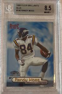 lot CARD04 image: 1998 Fleer Brilliants Blue #140 Randy Moss Card