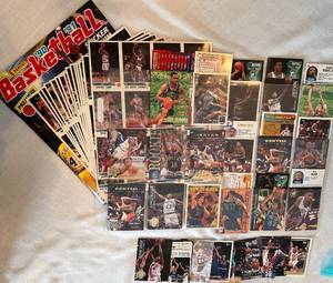 lot CARD16 image: NBA Assorted Playing Cards and 199091 Basketball Sticker Album