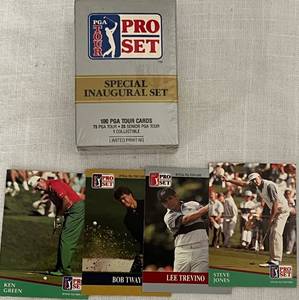lot CARD17 image: PGA Tour 1990 Pro Set Special Inaugural Unsealed Set and 4 loose cards