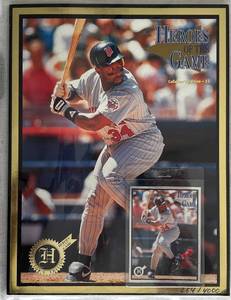 lot CARD14 image: Heroes of the Game Collectors Edition #53 and Kirby Puckett Baseball Card