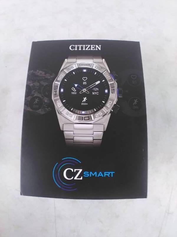 NEW Citizen Mens CZ Smart 44mm Silvertone Stainless Steel Bracelet Hybrid Smartwatch