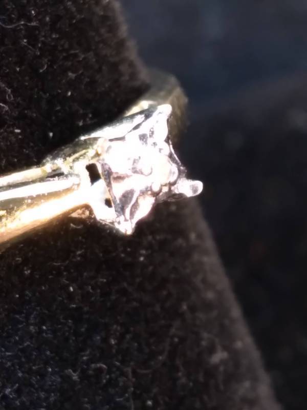 New 10K Yellow Gold Diamond-Accent Promise Ring, Size 9