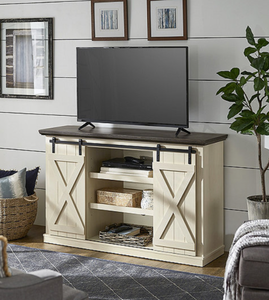 New Mia Design Petrina Farmhouse TV Stand