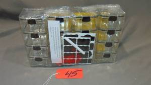lot 45 image: 16 Locking Food Storage Containers with Labels Spoons