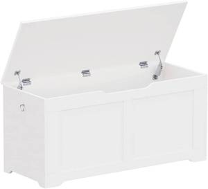 lot 13 image: Irontar 39.4 Storage Chest, Wooden Lift Top Safety Hinges, Large Storage Box, Loads 220 lb Bench