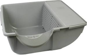 lot 23 image: Omega Paw Elite Self Cleaning Roll n Clean Litter Box, Midnight Black, Large