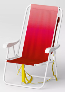 lot 25 image: Outdoor Portable Backpack Beach Chair Pink - Sun Squad