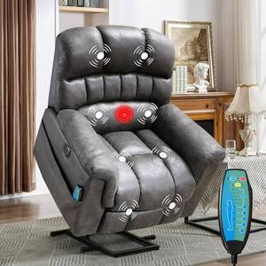 lot 30 image: Phoenix Home Large Power Lift Massage and Heat for Elderly Recliner, Grey