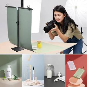 lot 34 image: Photography Backdrops Small Product Background Flat Lay Seamless Paper Props - Tabletop Photo Shoot for Jewelry Cosmetics Food .(22x34in, Dark)
