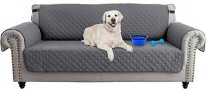 lot 36 image: Reversible Couch Cover GrayCoffee Color Bowl and Bone