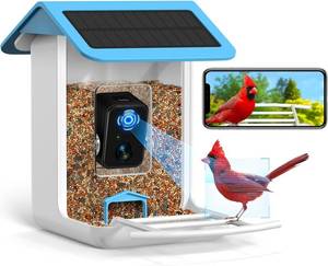 lot 44 image: Smart Bird Feeder Camera, Free AI Forever, 1080P HD Camera Auto Capture Bird Videos & Solar Panel, App Notify When Birds Detected Built-in Two-Way Microphone