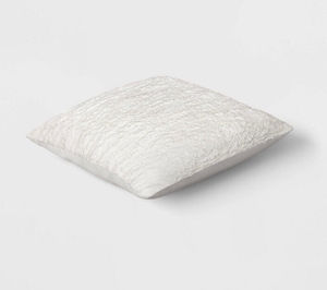 lot 57 image: 3 Pack Woven Cotton Textured Square Throw Pillow Light Taupe - Threshold 191908930046