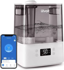 lot 66 image: LEVOIT Humidifiers for Bedroom Large Room Home, (6L) Cool Mist Top Fill Essential Oil Diffuser for Baby & Plants, Smart App & Voice Control,