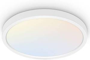 lot 77 image: 18 Inch LED Round Flat Panel Light, White, 32W, 3200lm, 3000K4000K5000K
