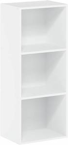 lot 120 image: Furinno  11003 Luder Bookcase  Book  Storage , 3-Tier, White