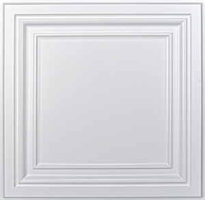 LOT OF 12 Art3d PVC Ceiling Tiles, 2x2 Plastic Sheet in White