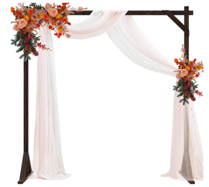Fomcet 7.2FT Wooden Wedding Arch Stand Square