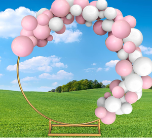 Round Backdrop Stand 7.4FT Large Wedding Round Balloon Arch Stand