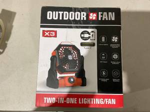 Camping Fan, 20000mAh Portable Rechargeable Fan with LED Light