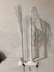 LOT OF 2 LED 6 White Trees