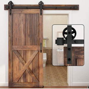WINSOON Single Wood Sliding Barn Door Hardware Kit