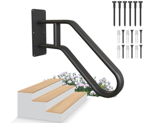 32 Handrail for Outdoor 1-3 Steps, Wall Mount Hand Railings for Stair