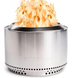 Solo Stove Yukon with Stand Portable Fire Pit Stainless Steel for Wood Burning and Low Smoke Great Camping Stove