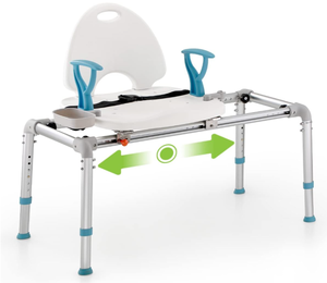OasisSpace Heavy Duty Sliding Bathtub Transfer Bench 450lbs
