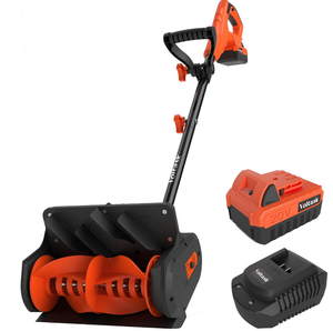 VOLTASK Cordless Snow Shovel, 20V 12-Inch 4-Ah Cordless Snow Blower