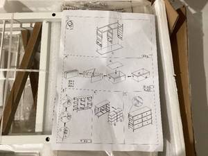 BOLUO White Modern Dresser